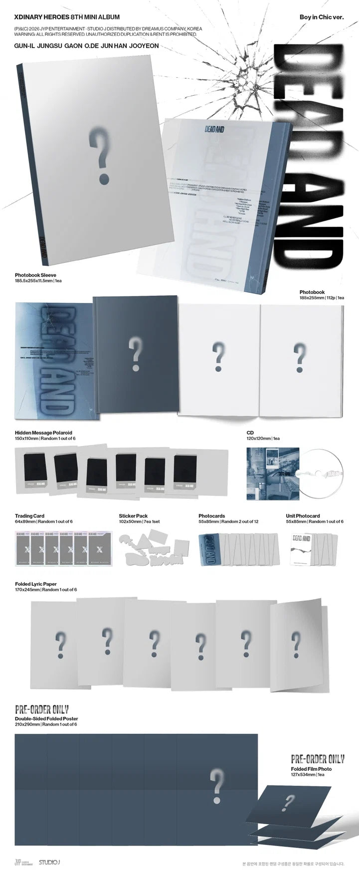 XDINARY HEROES 8th mini album DEAD AND [Photobook ver]