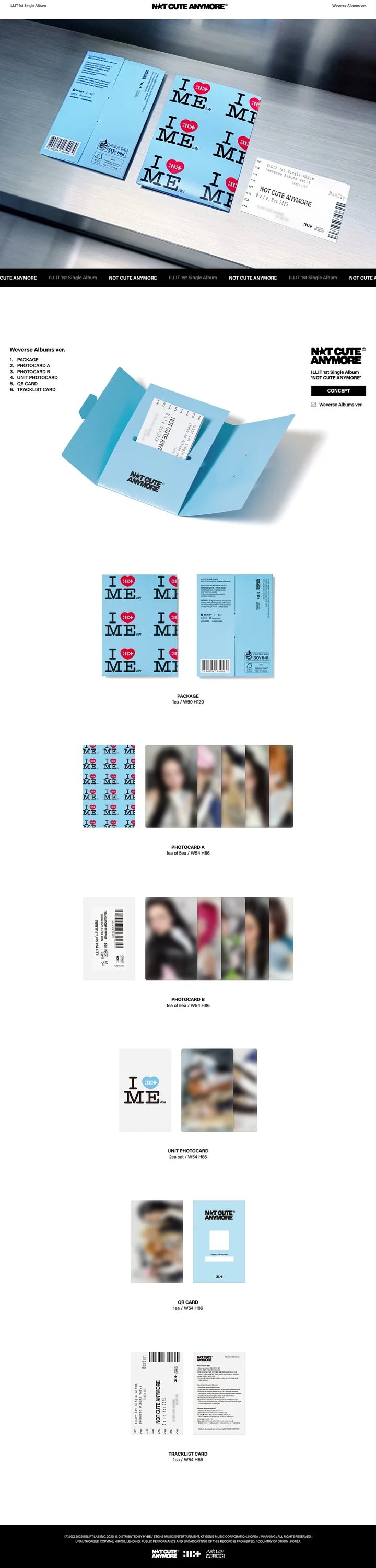 ILLIT 1st Single Album NOT CUTE ANYMORE [Weverse Albums ver]