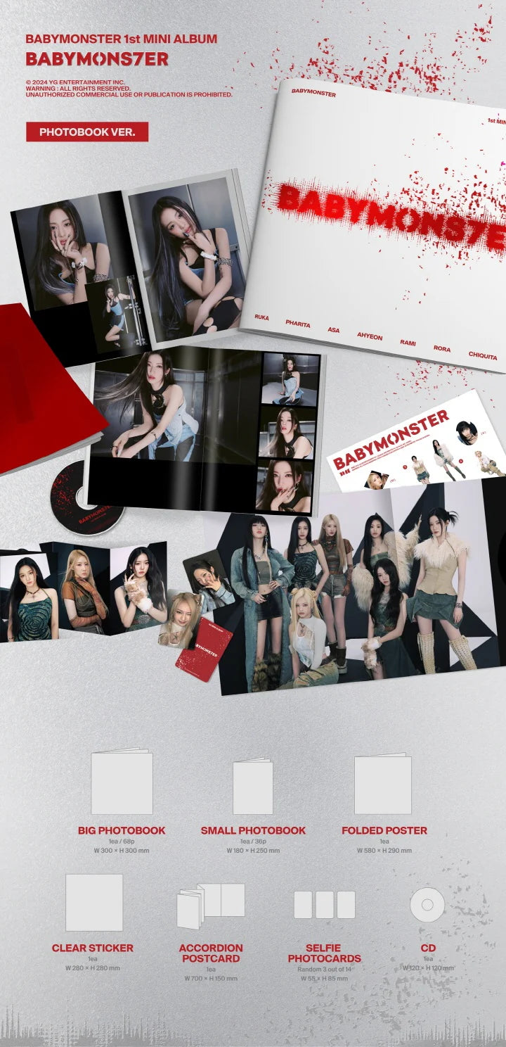BABYMONSTER 1st mini album BABYMONS7ER [Photobook Ver]