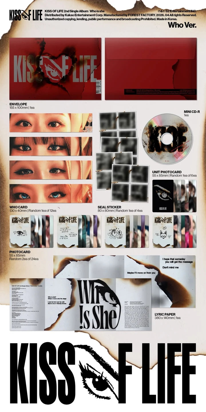 KISS OF LIFE 2nd Single Album WHO IS SHE [WHO ver]