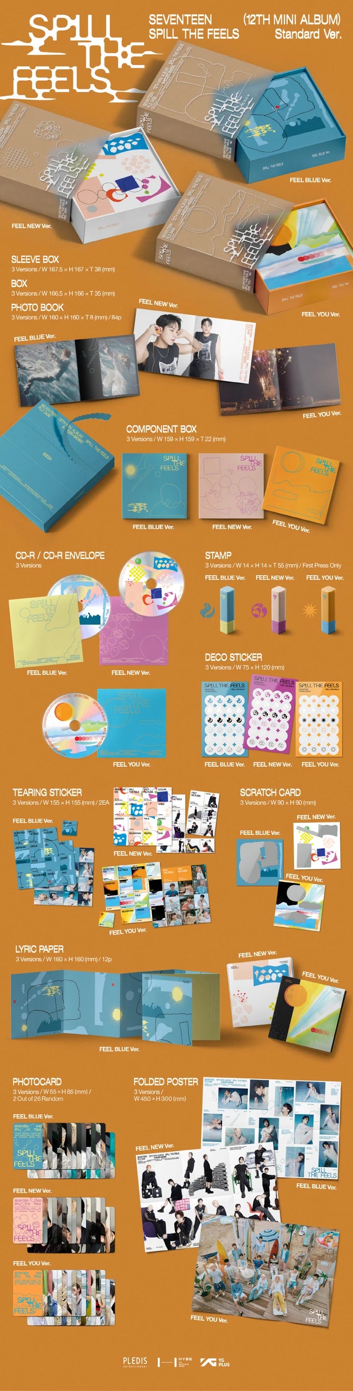 SEVENTEEN 12th Mini Album SPILL THE FEELS [STANDARD ver]