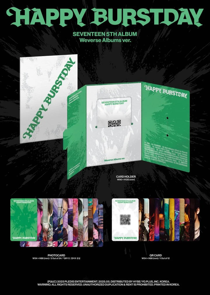SEVENTEEN 5th Album HAPPY BURSTDAY [Weverse Album ver]