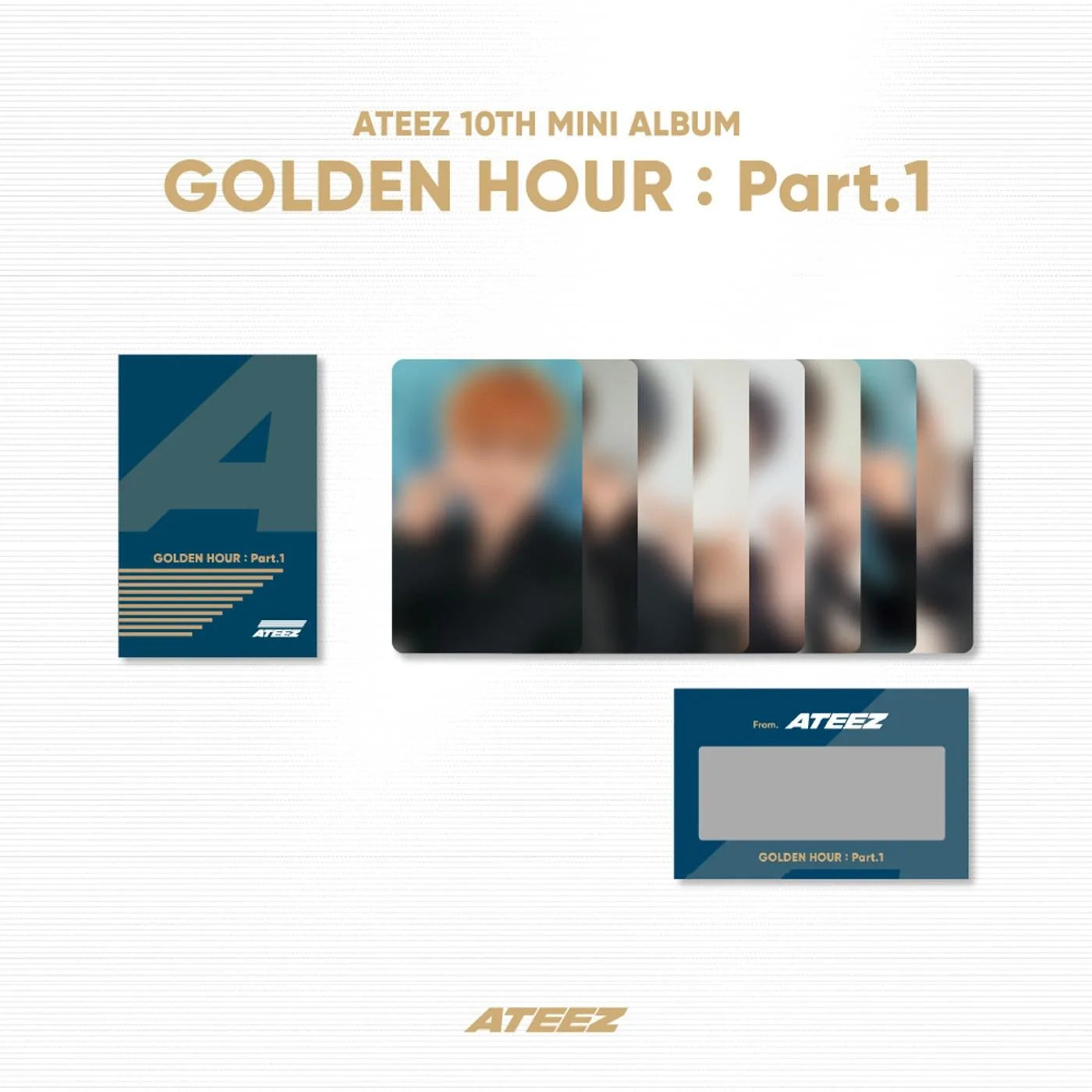 ATEEZ -GOLDEN HOUR : Part.1 OFFICIAL MD PHOTO & SCRATCH CARD A SET