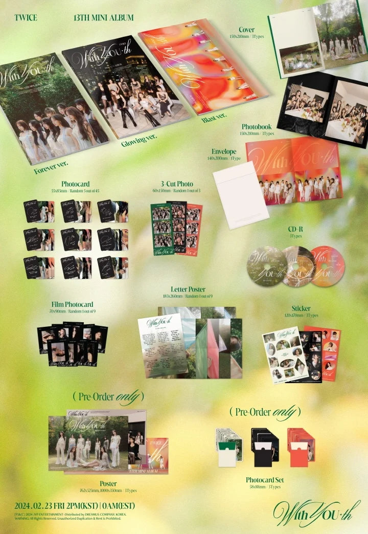 TWICE 13th Mini Album WITH YOU-TH