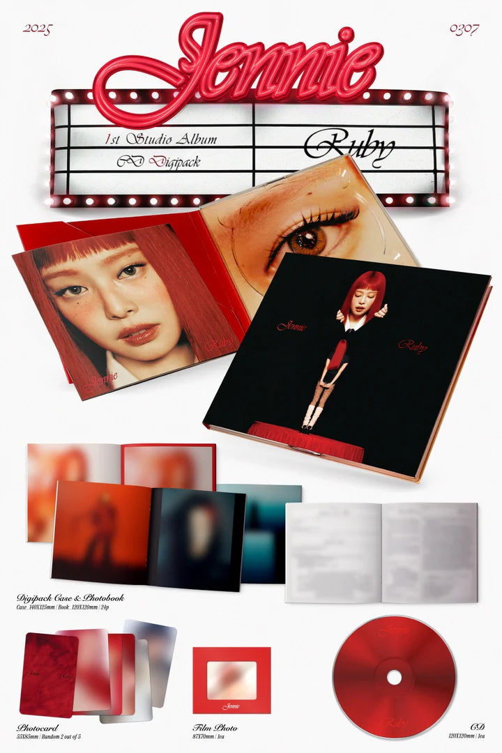 JENNIE (BLACKPINK) The 1st Studio Album RUBY [Digipack ver]
