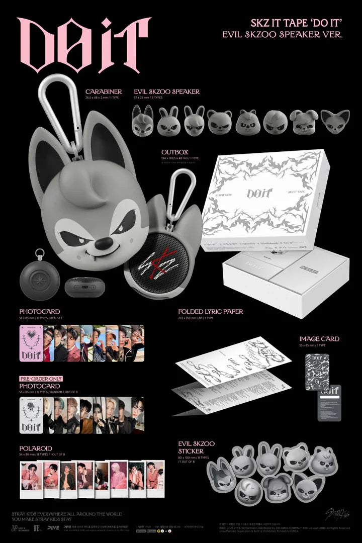 Stray Kids SKZ IT TAPE 'DO IT' [EVIL SKZOO SPEAKER ver]