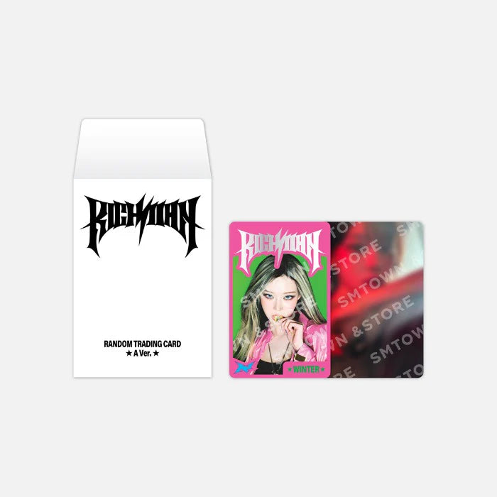 aespa RICH MAN aespa week POP-UP official MD Random Trading Card Pack