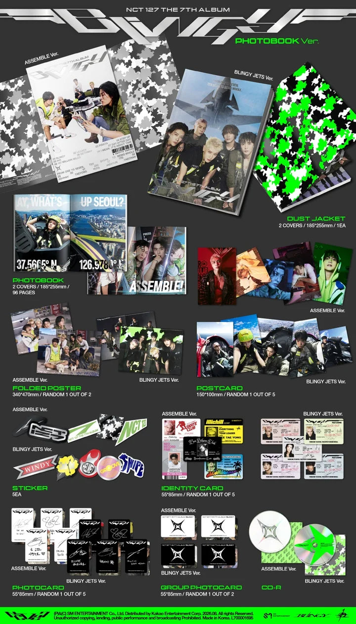 NCT 127 7th Full Album BLINGY [Photobook ver]