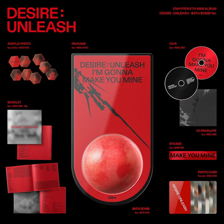 ENHYPEN 6th mini album DESIRE : UNLEASH [BATH BOMB ver]