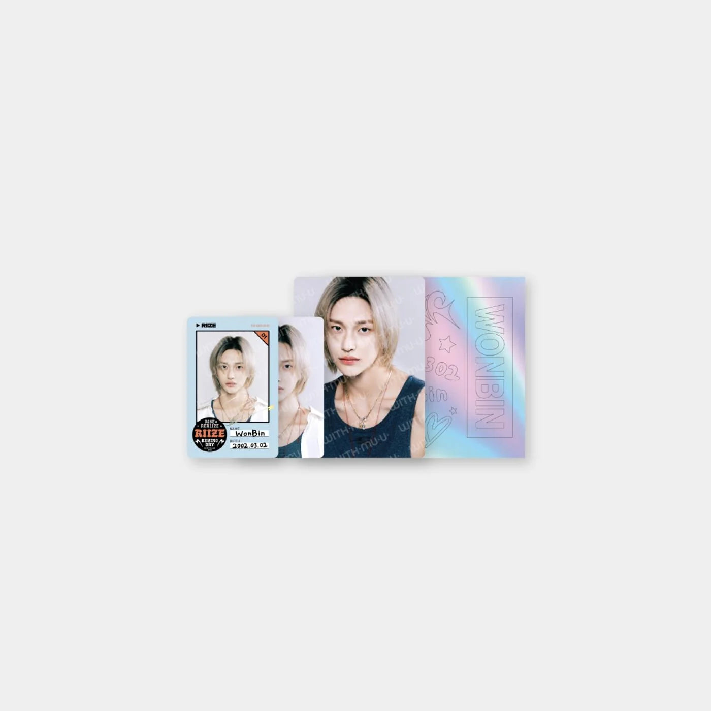 RIIZE 2024 RIIZE FAN-CON OFFICIAL MD RIIZING DAY ID CARD + DECO STICKER SET