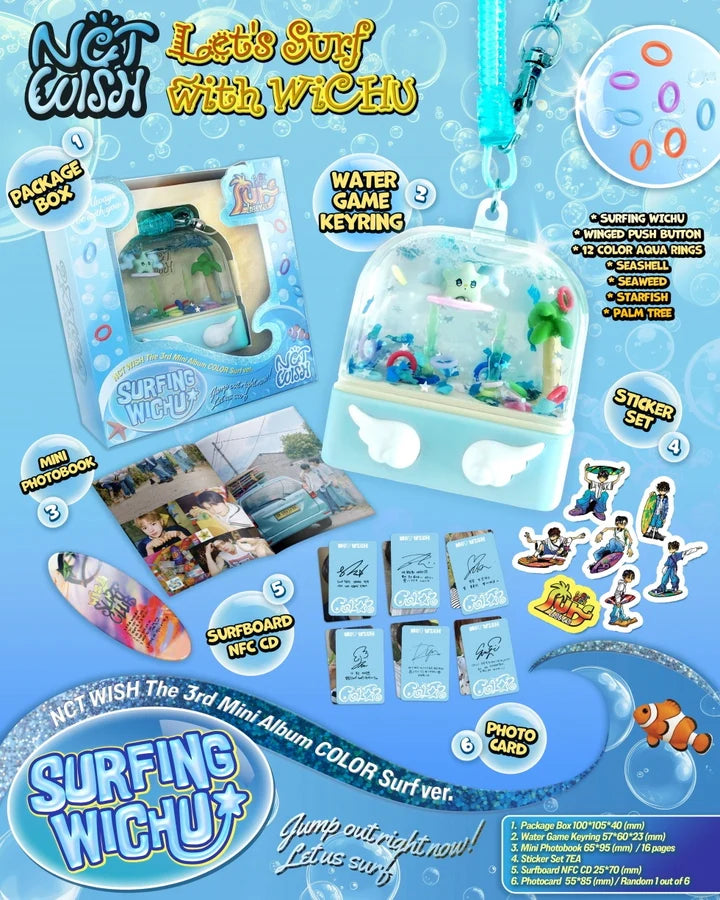 NCT WISH 3rd Mini Album COLOR [SMART ALBUM SURF ver]