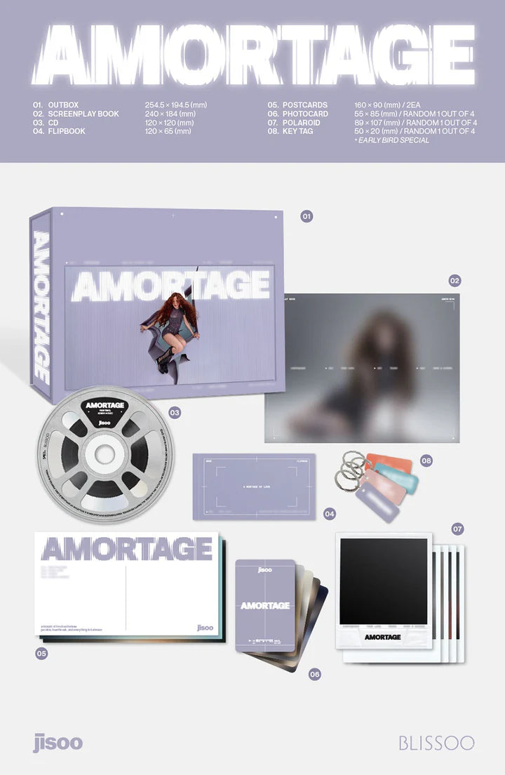 JISOO (BLACKPINK) mini album AMORTAGE [EXCLUSIVE Edition]