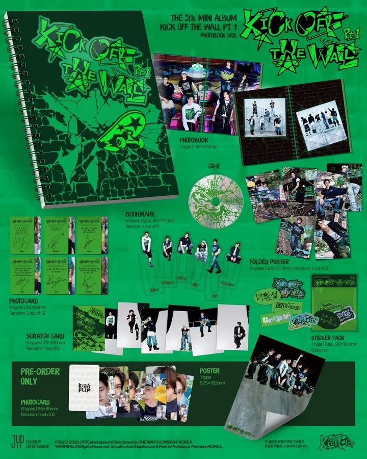 KICKFLIP 5th mini album KICK OFF THE WALL Pt.1 [Photobook ver]