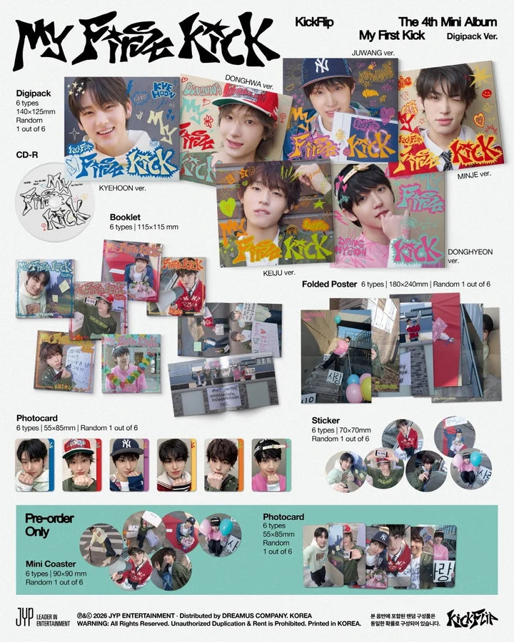 KickFlip 4th mini album MY FIRST KICK [Digipack ver]
