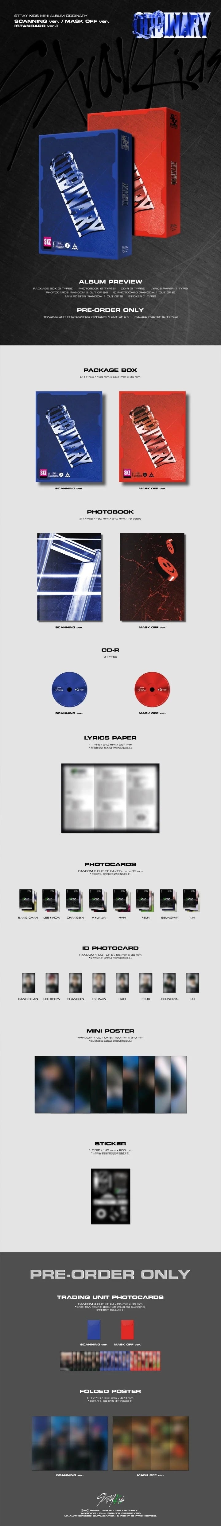 Stray kids 6th mini album ODDINARY