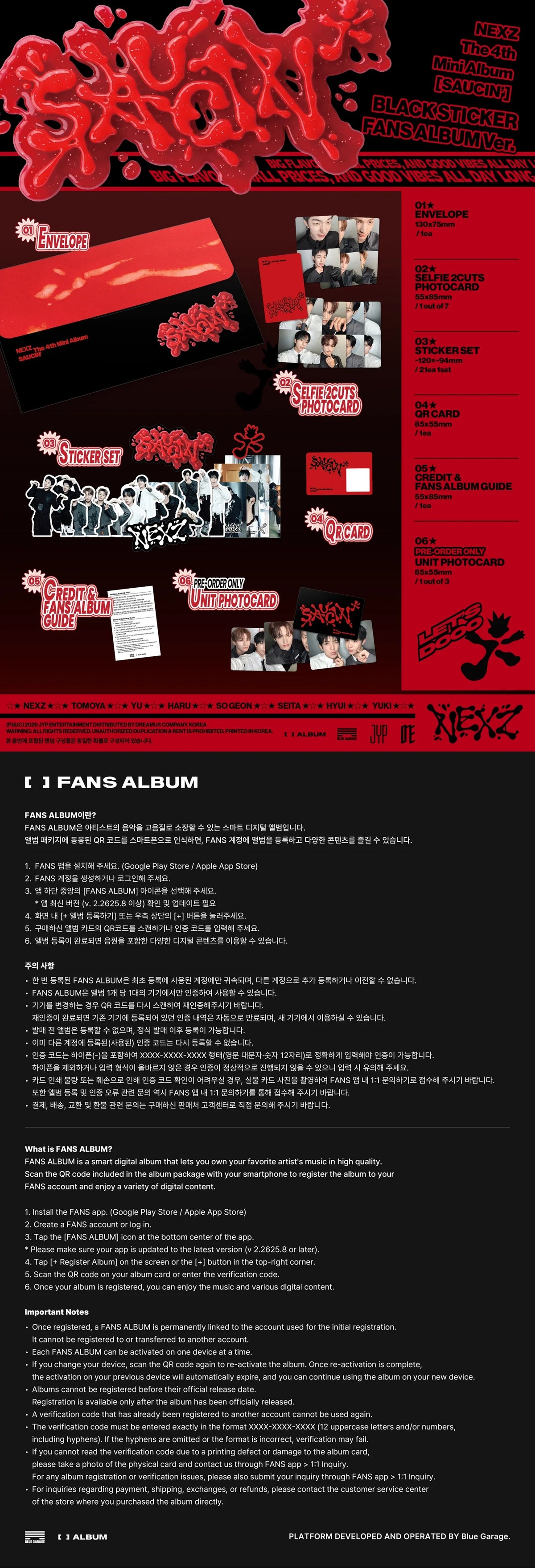 NEXZ 4th Mini Album SAUCIN' [FANS ALBUM ver]