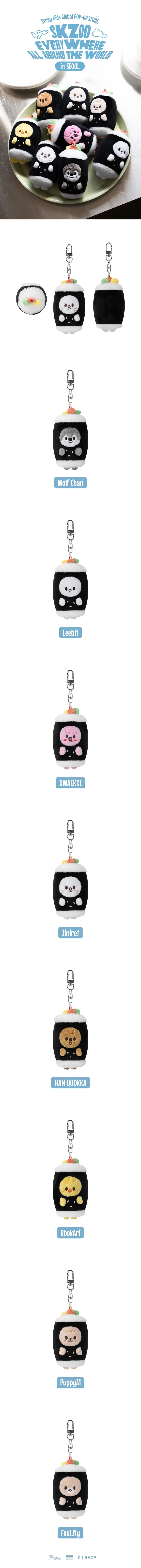 Stray Kids SKZOO Everywhere All Around The World in SEOUL SKZOO SECRET KEYRING SEOUL