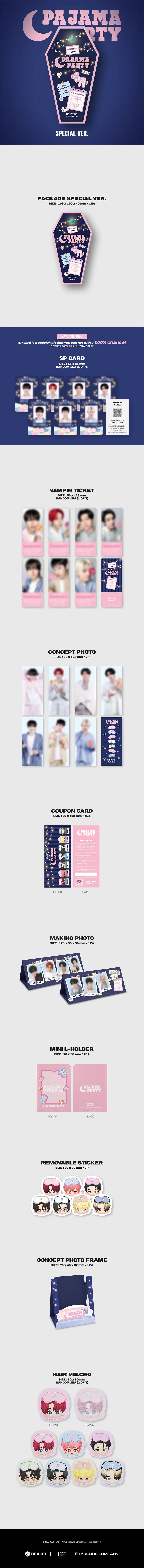 ENHYPEN WORLD COUPON CARD COLLECTION] PAJAMA PARTY [SPECIAL ver]