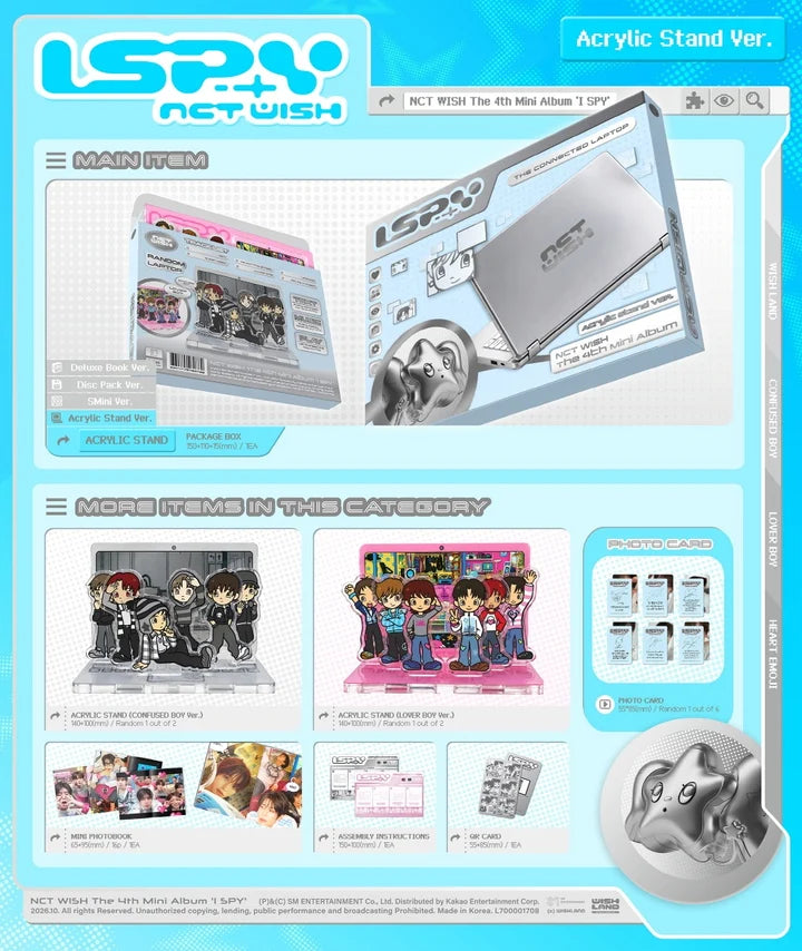 NCT WISH 4th mini album I SPY [Acrylic Stand ver]