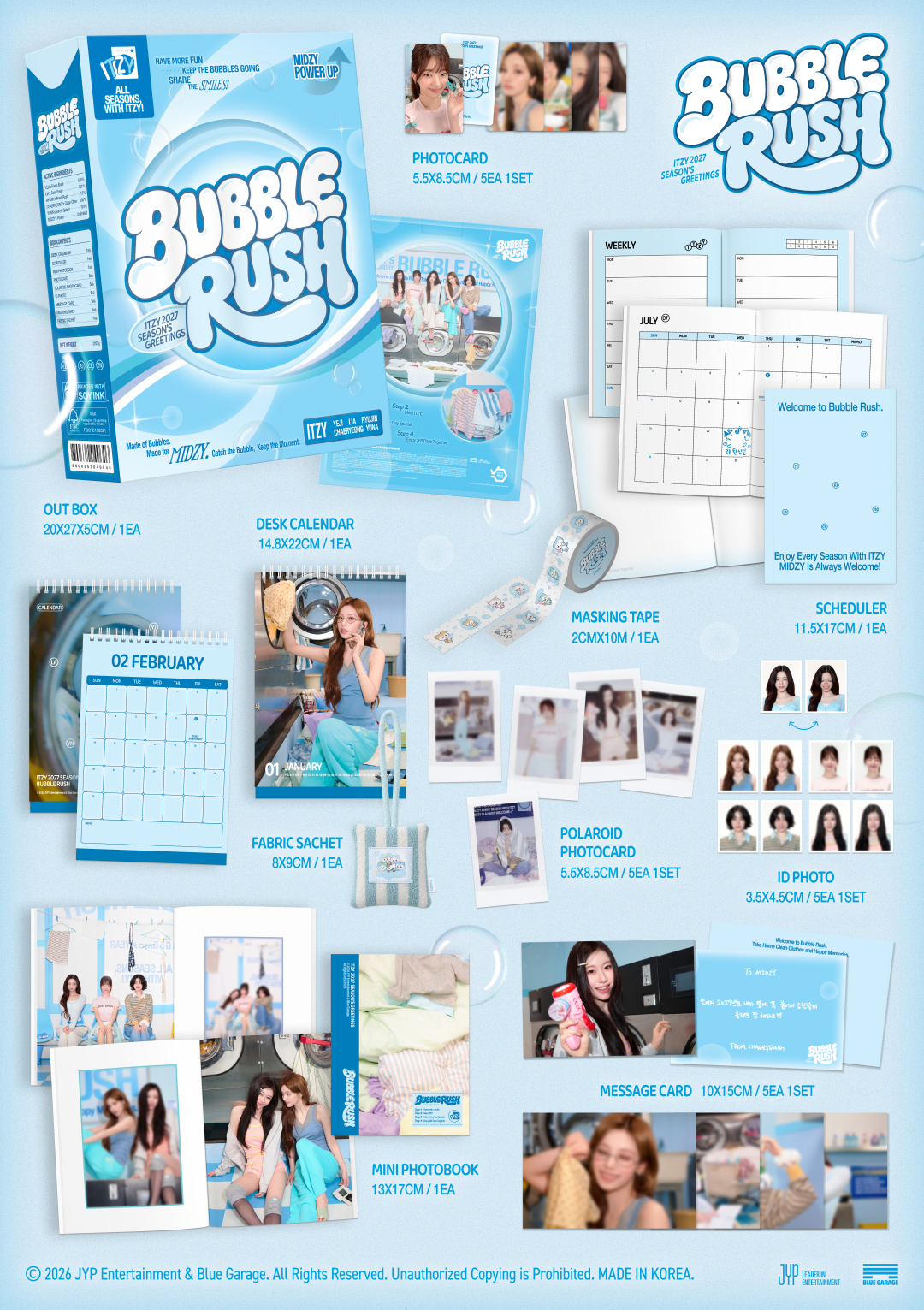 [PREORDER] ITZY 2027 Season's Greetings BUBBLE RUSH