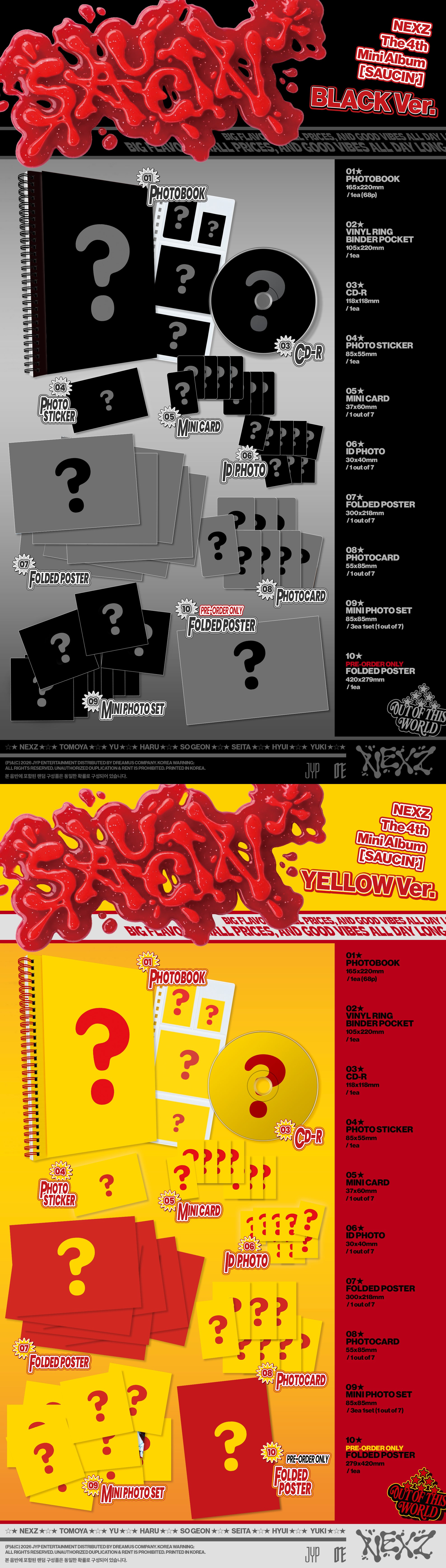 [PREORDER] NEXZ 4th Mini Album SAUCIN'