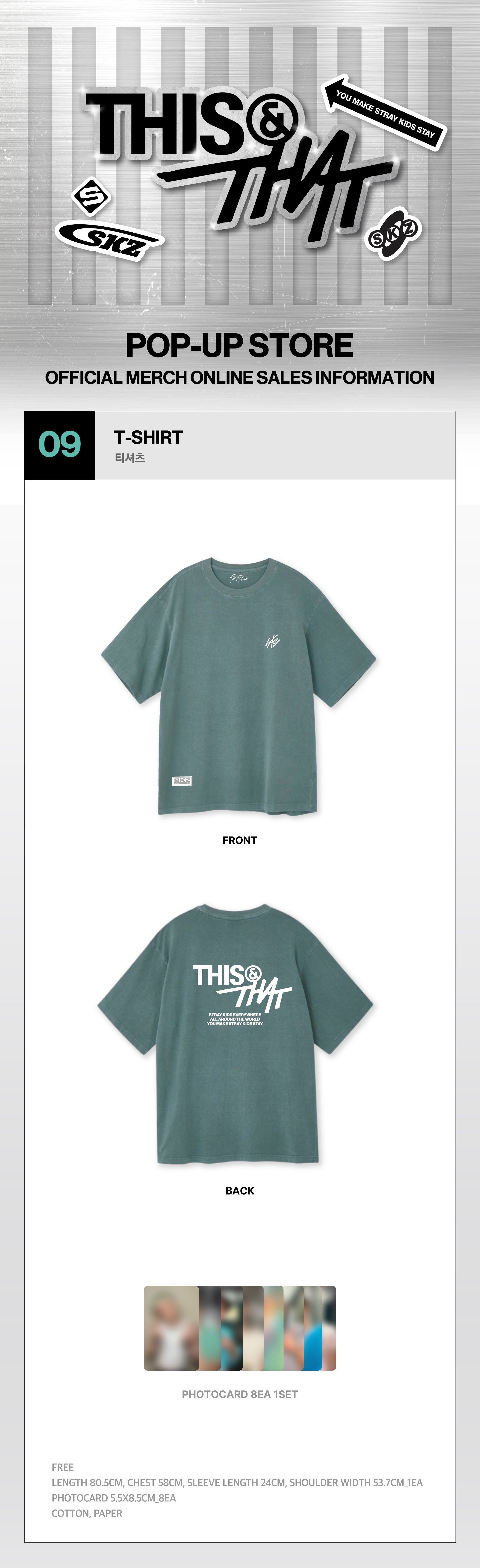 [PREORDER] Stray Kids THIS & THAT POP-UP STORE Merch T-SHIRT