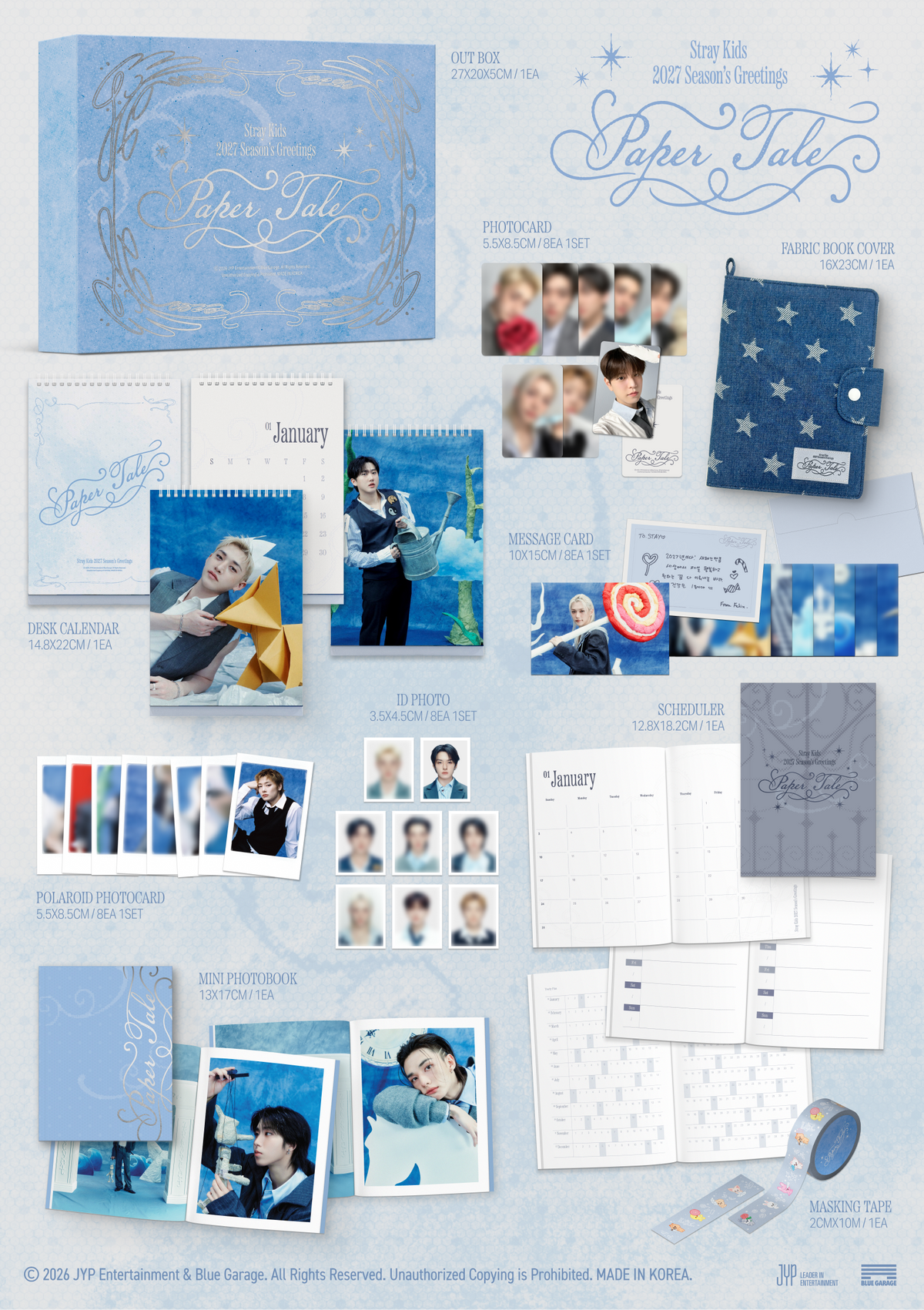 [PREORDER] Stray Kids 2027 Season's Greetings Paper Tale