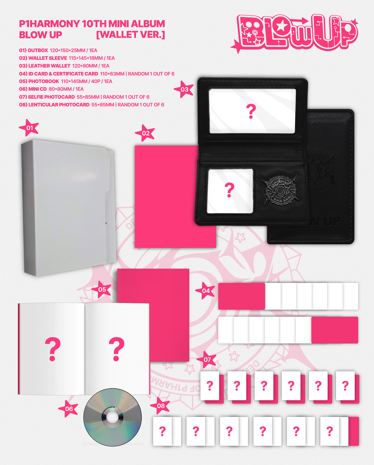 [PREORDER] P1Harmony 10th Mini Album BLOW UP [Wallet ver]