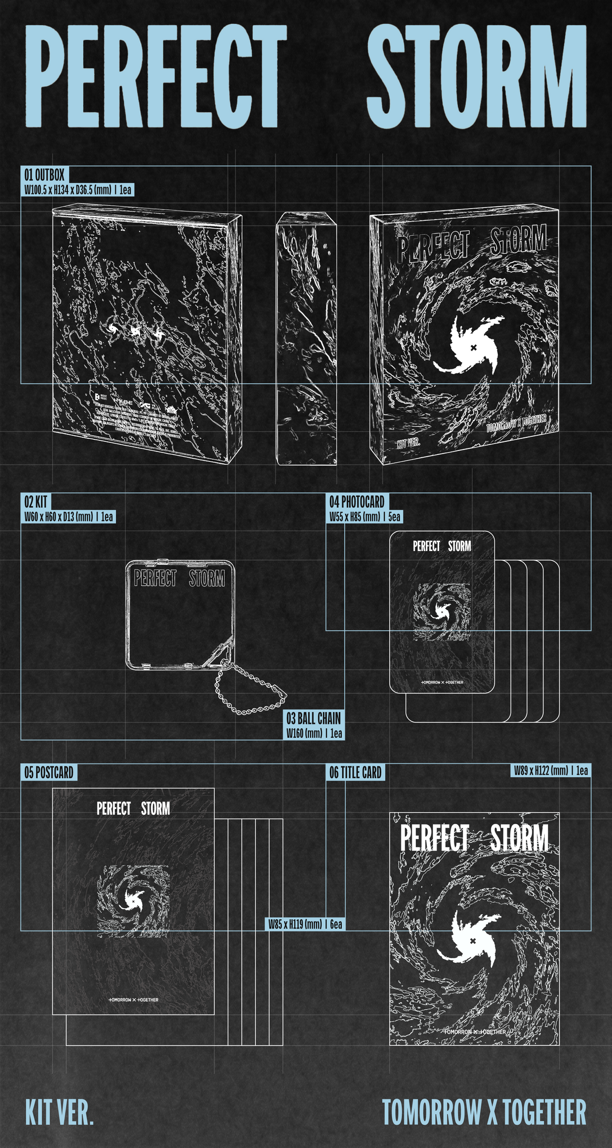 [PREORDER] TOMORROW X TOGETHER 9th Mini Album PERFECT STORM [KIT ver]