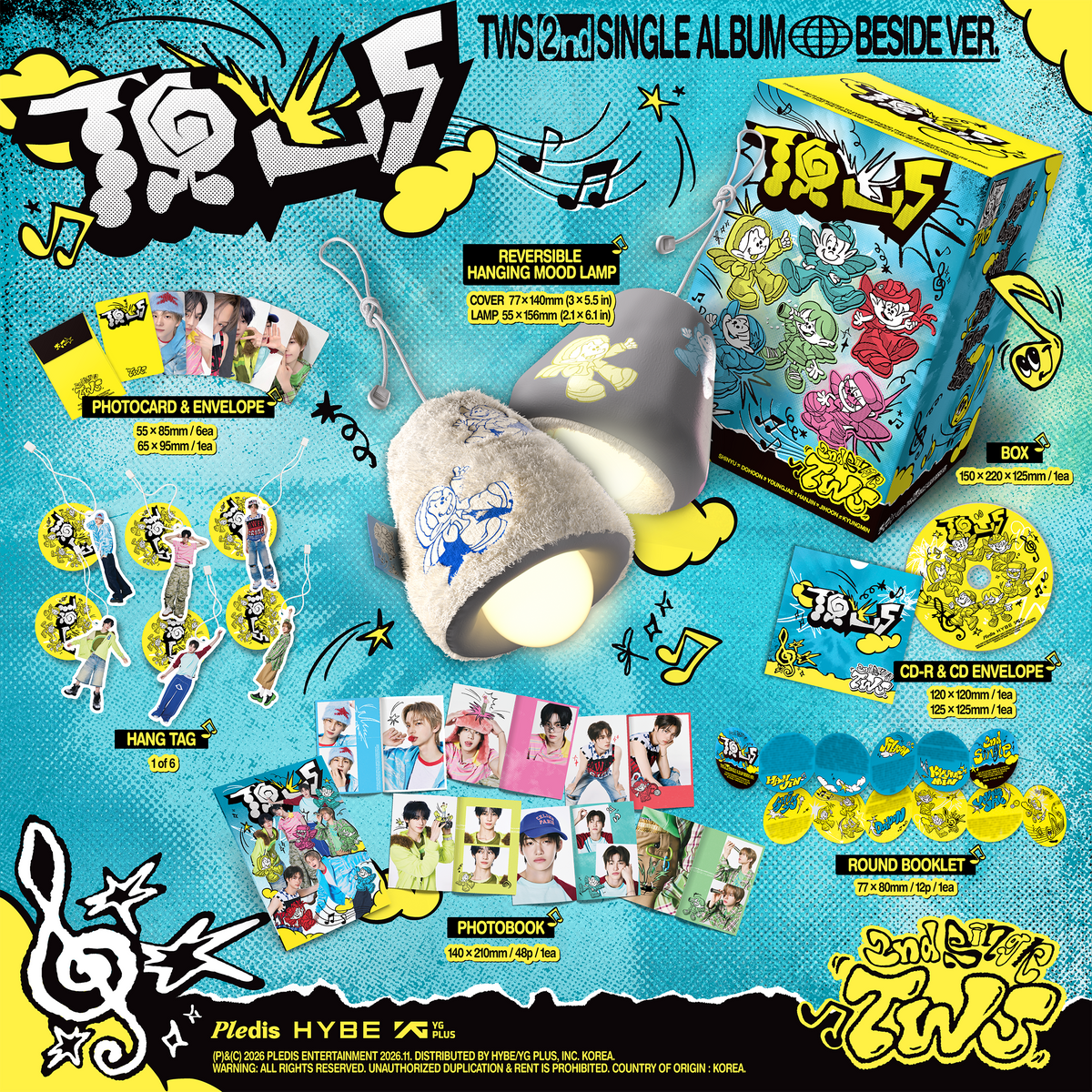 [PREORDER] TWS 2nd single album TO US [Beside ver]