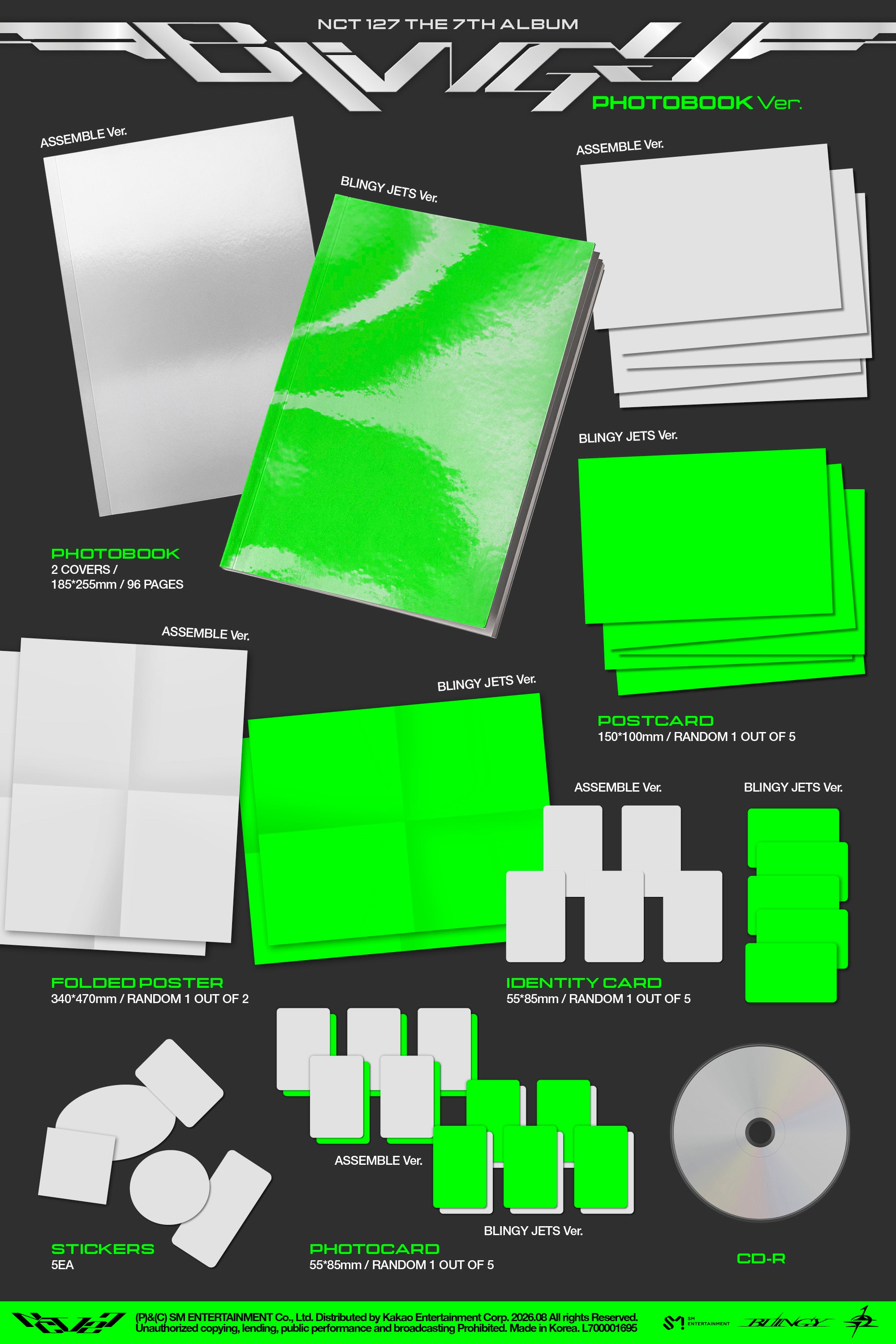 [PREORDER] NCT 127 7th Full Album BLINGY [Photobook ver]