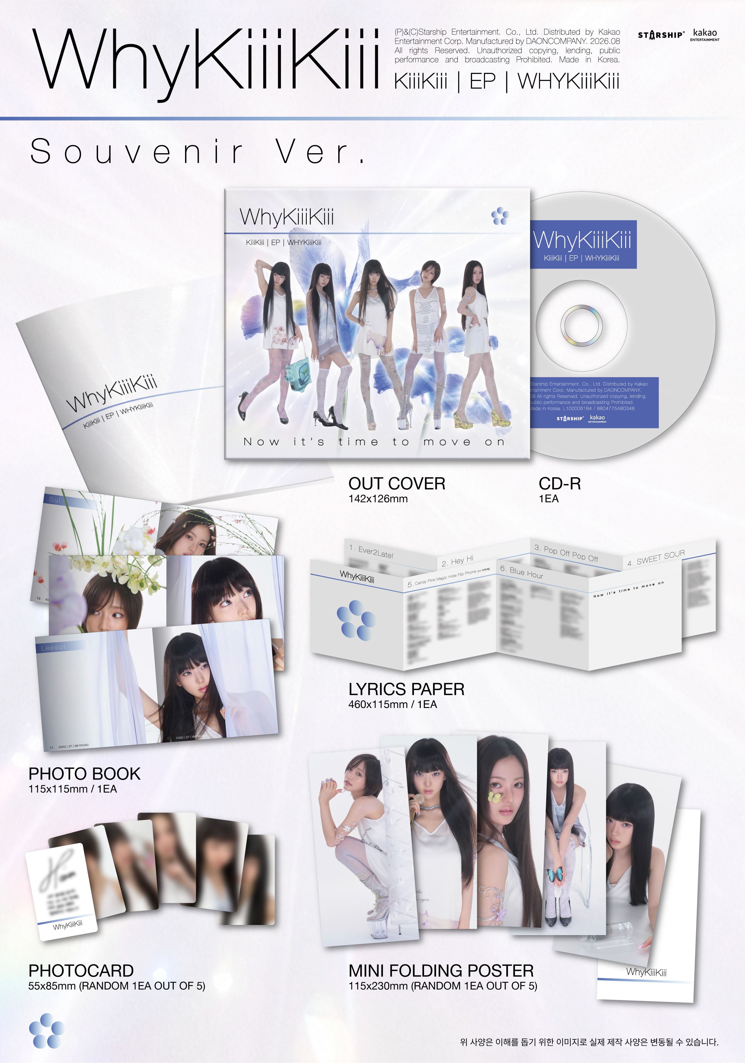 KiiiKiii EP Album WhyKiiiKiii [SOUVENIR / Digipack ver]