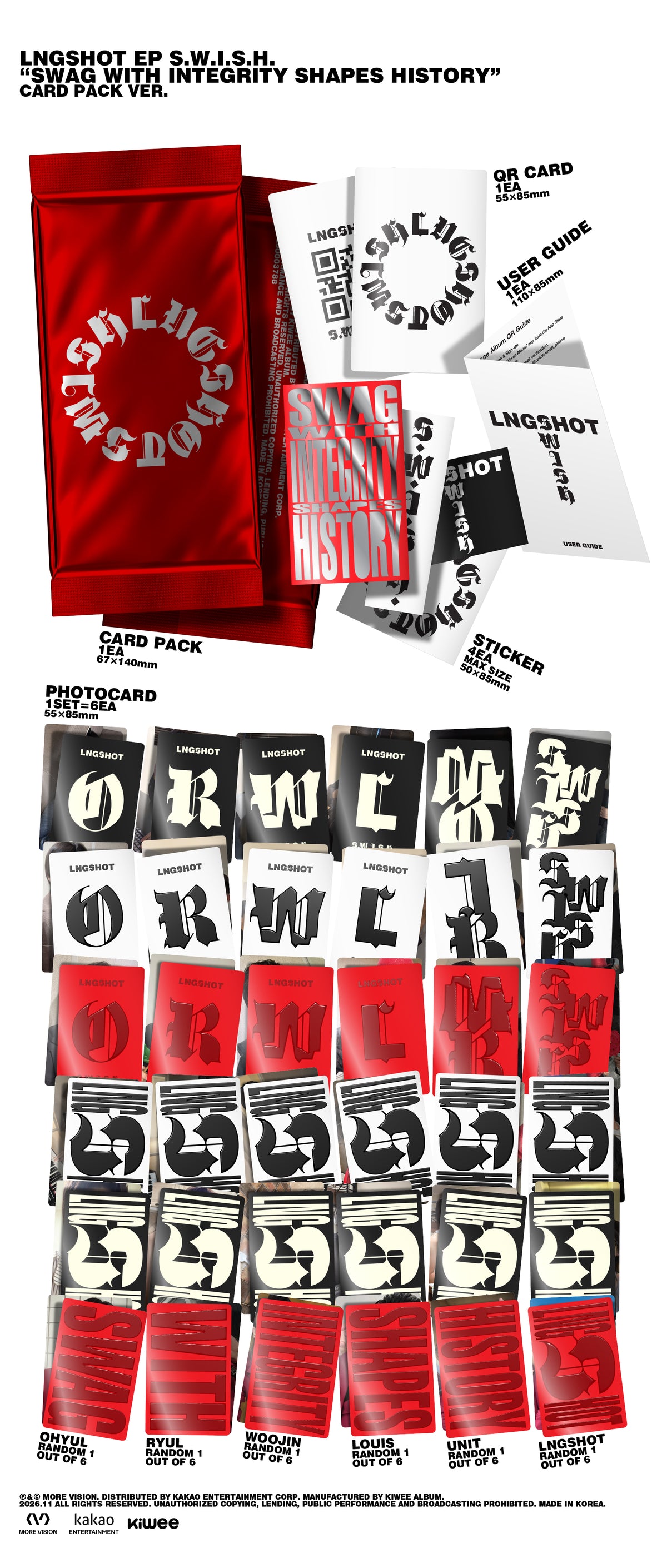 [PREORDER] LNGSHOT EP S.W.I.S.H. [Card Pack ver]
