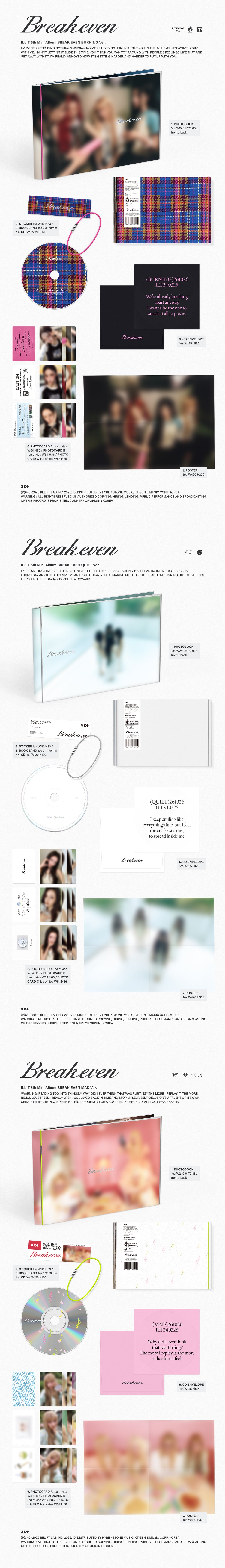 [PREORDER] ILLIT 5th mini album BREAK EVEN