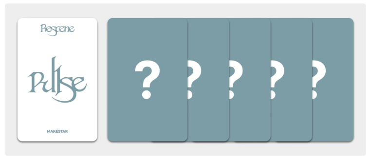 [PREORDER] [PREORDER] RESCENE 4th Mini Album PULSE MAKESTAR POB Photocard