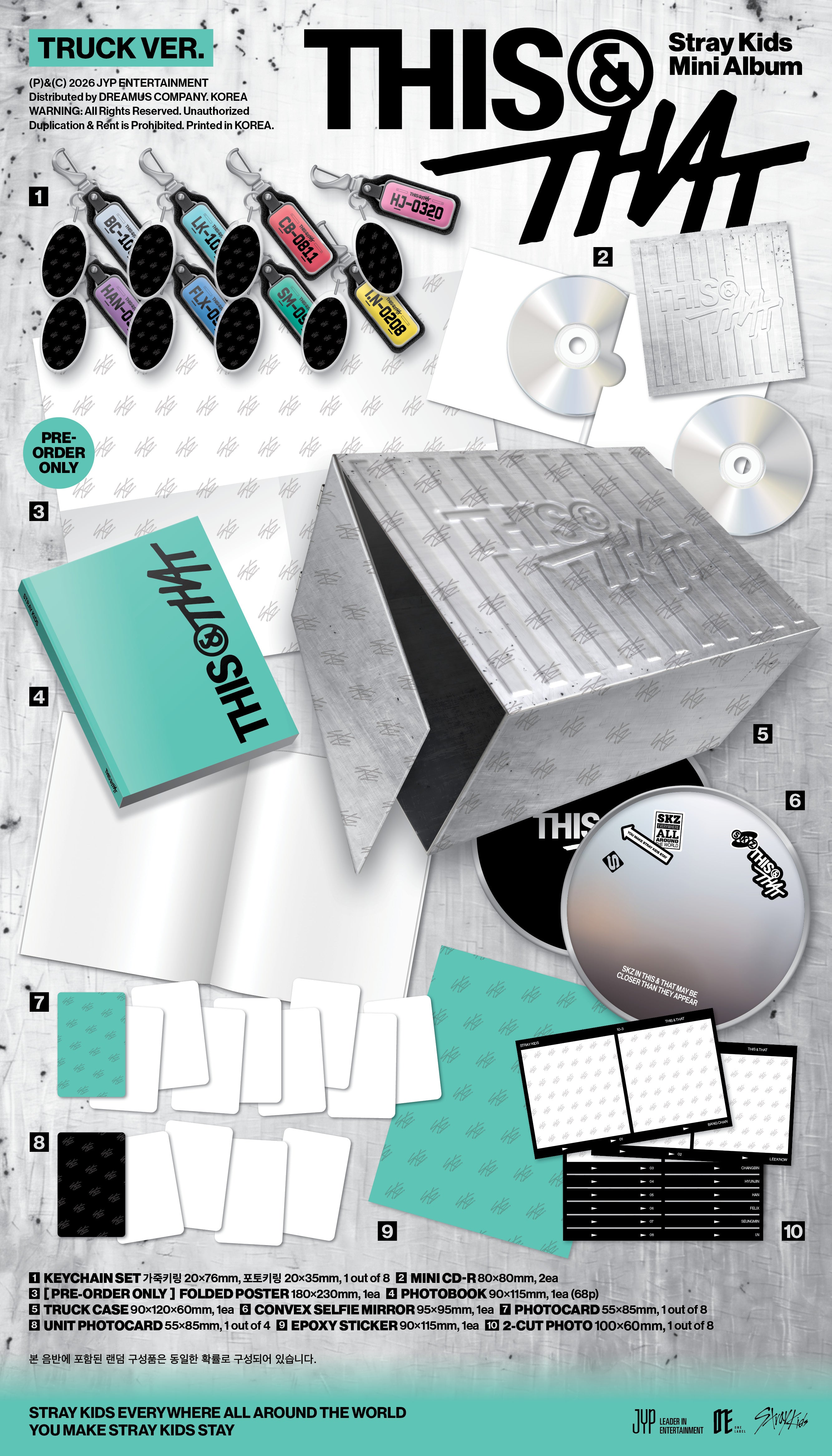 [PREORDER] Stray Kids mini album THIS & THAT [TRUCK / LIMITED ver]