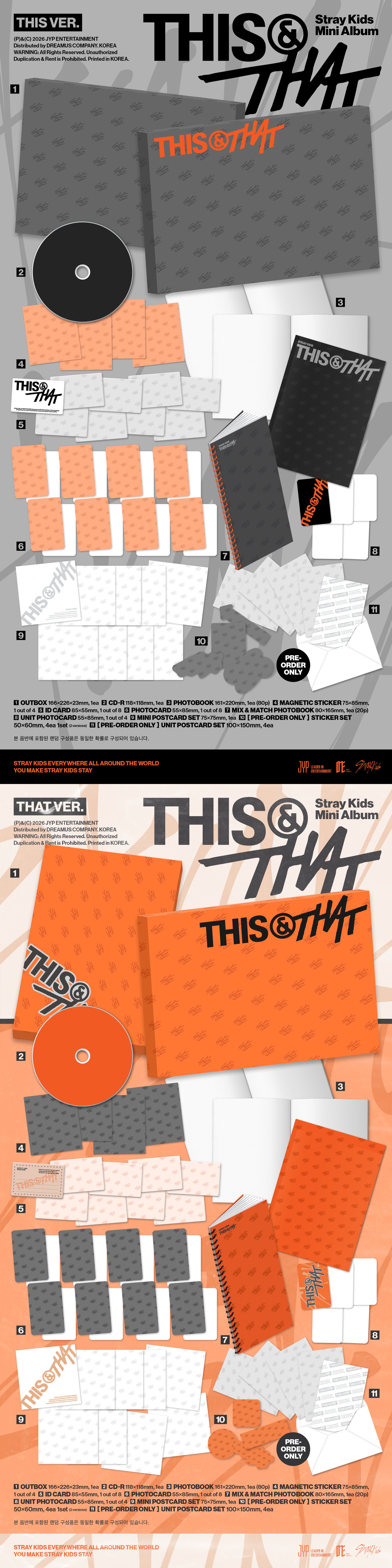 [PREORDER] Stray Kids mini album THIS & THAT