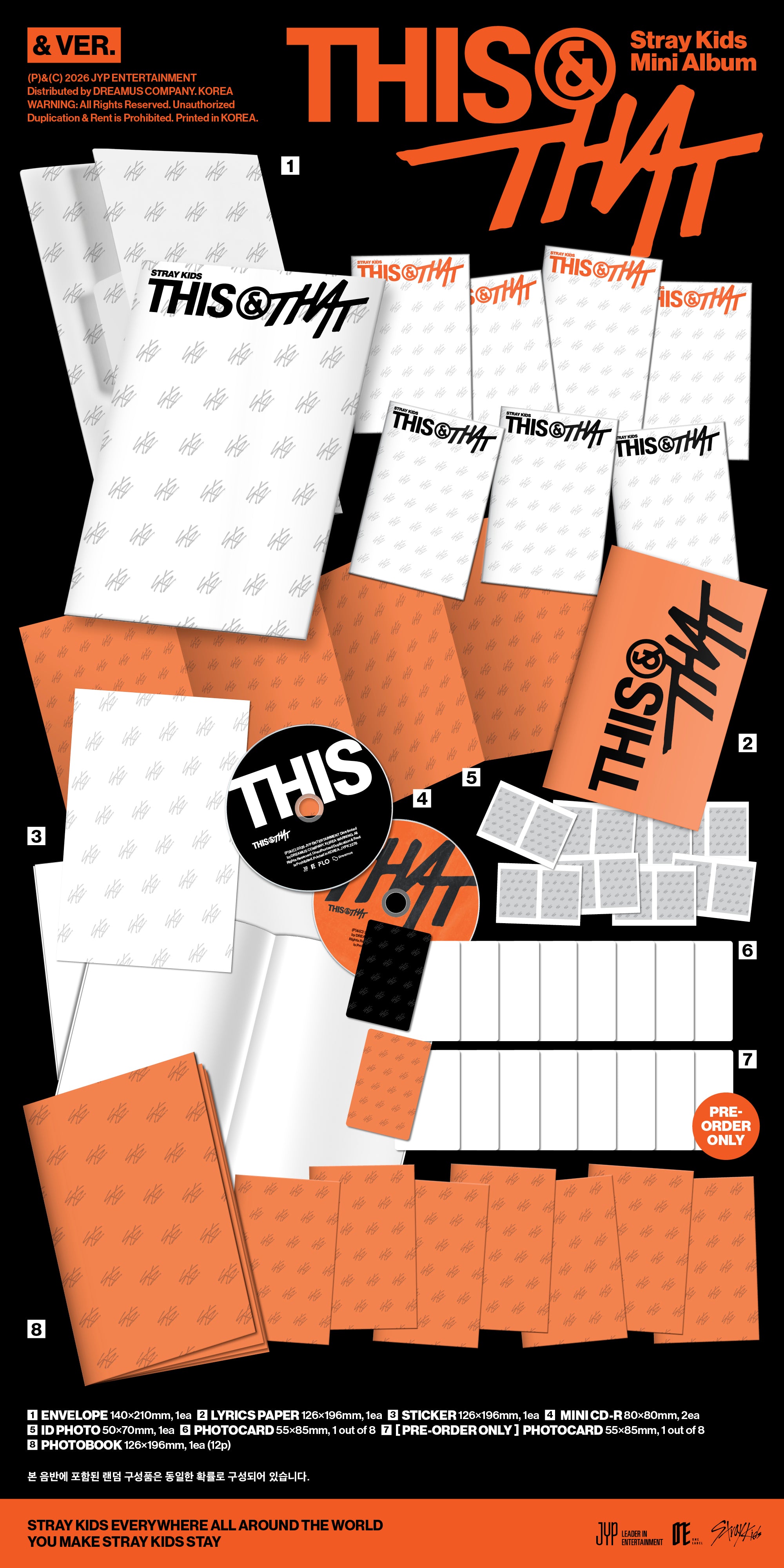 [PREORDER] Stray Kids mini album THIS & THAT [& ver]