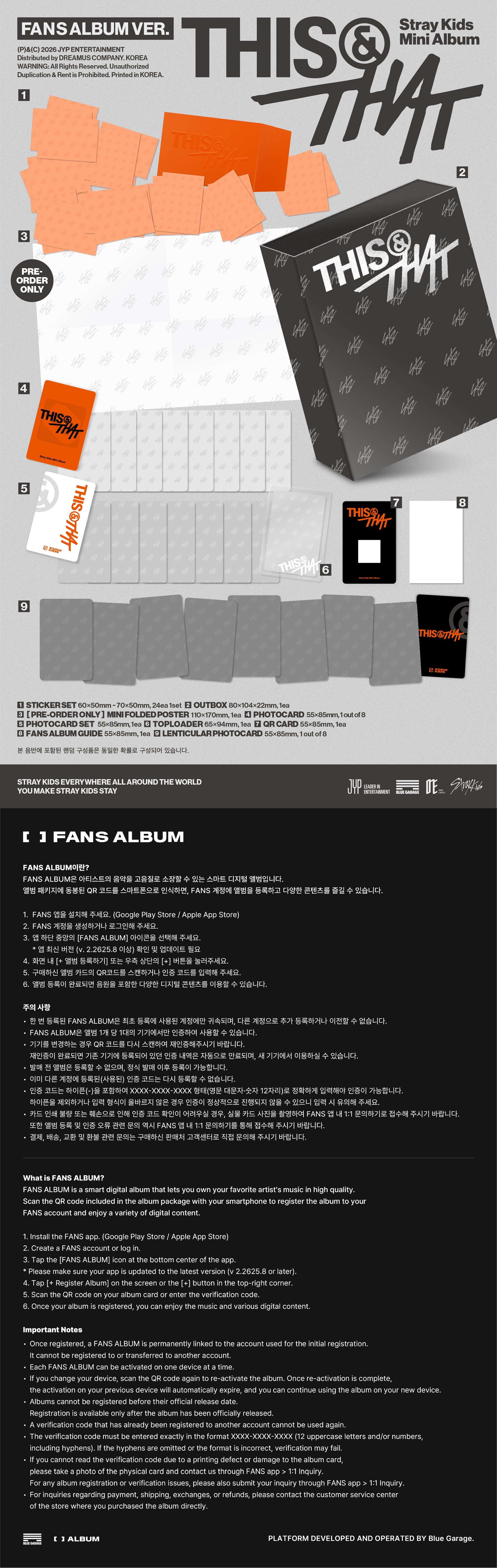 [PREORDER] Stray Kids mini album THIS & THAT [FANS ALBUM ver]