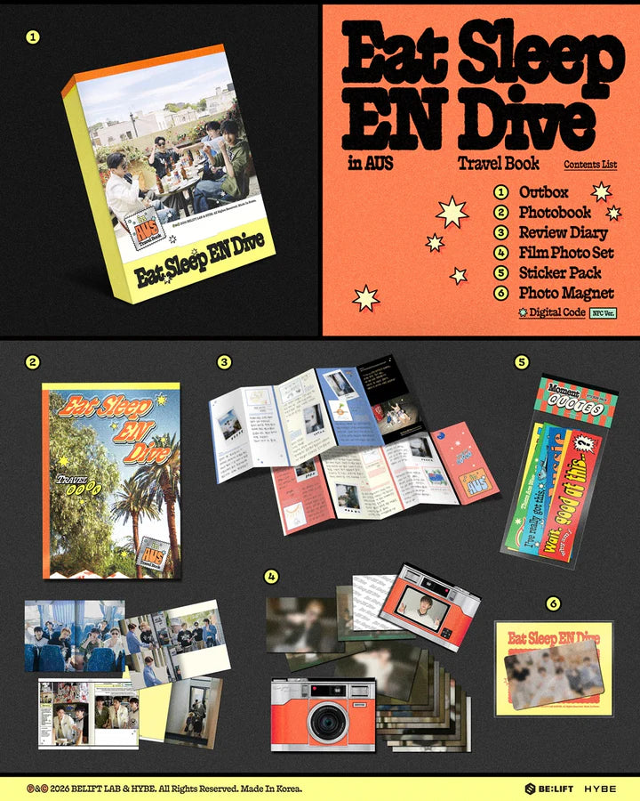 ENHYPEN - [Eat, Sleep EN Dive in AUS] TRAVEL BOOK