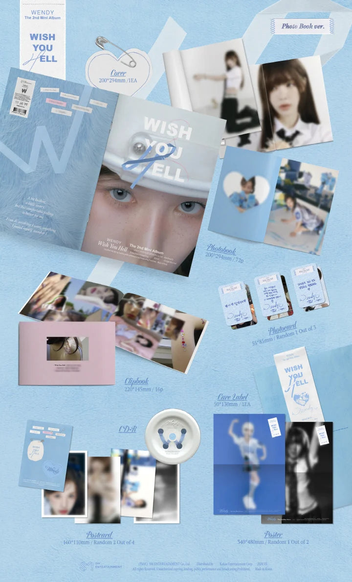 WENDY (RED VELVET) 2nd Mini Album WISH YOU HELL [PHOTO BOOK ver]
