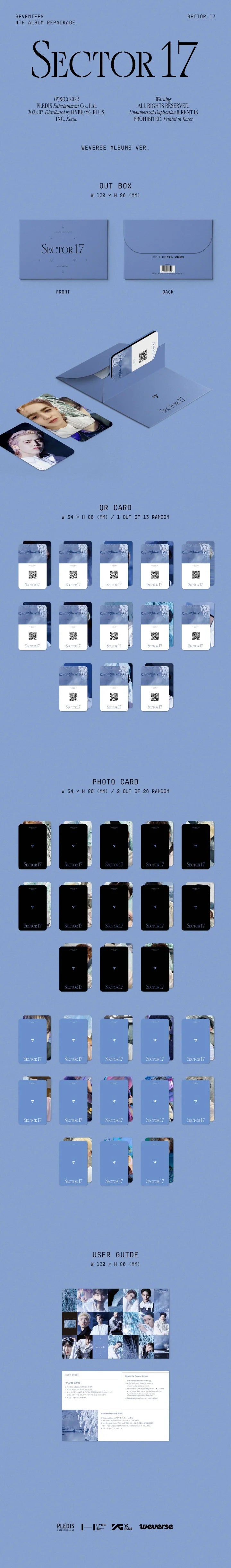 SEVENTEEN 4th album repackage SECTOR 17 [Weverse Albums ver]