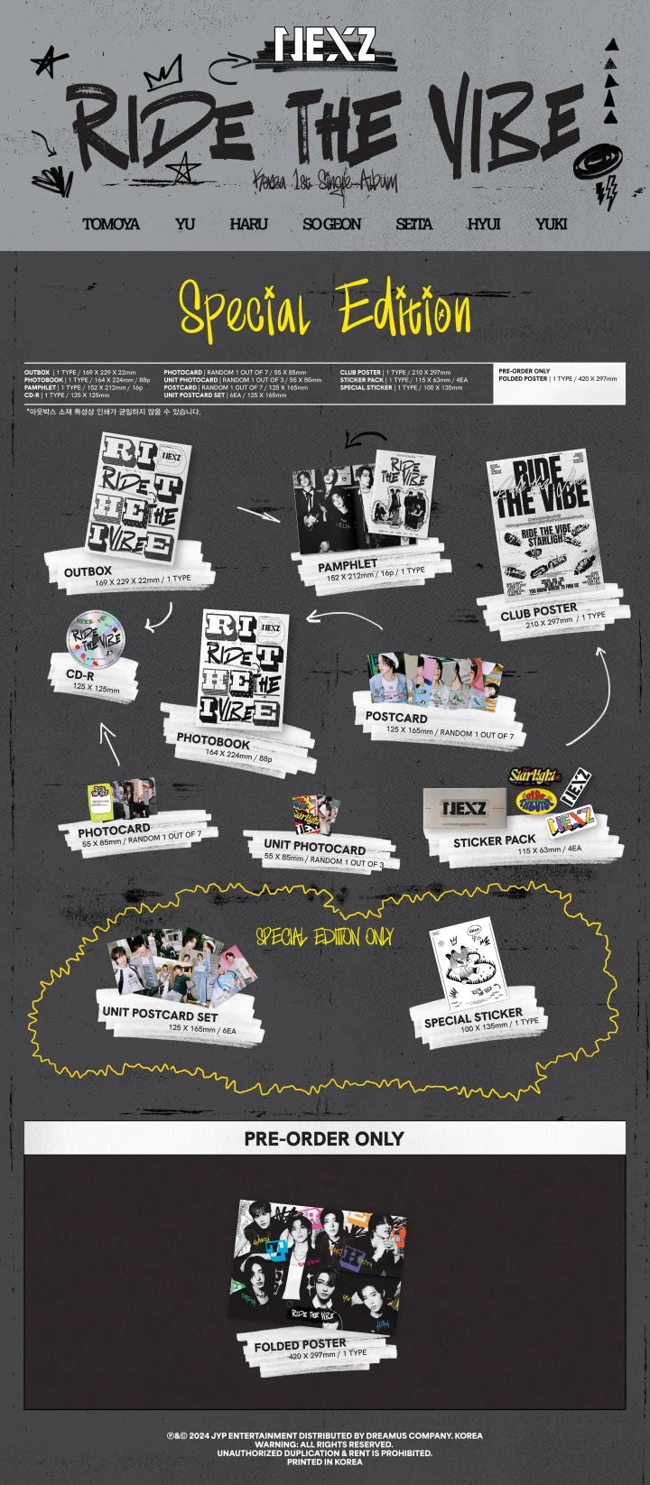 NEXZ Korea 1st Single Album RIDE THE VIBE [SPECIAL Edition]