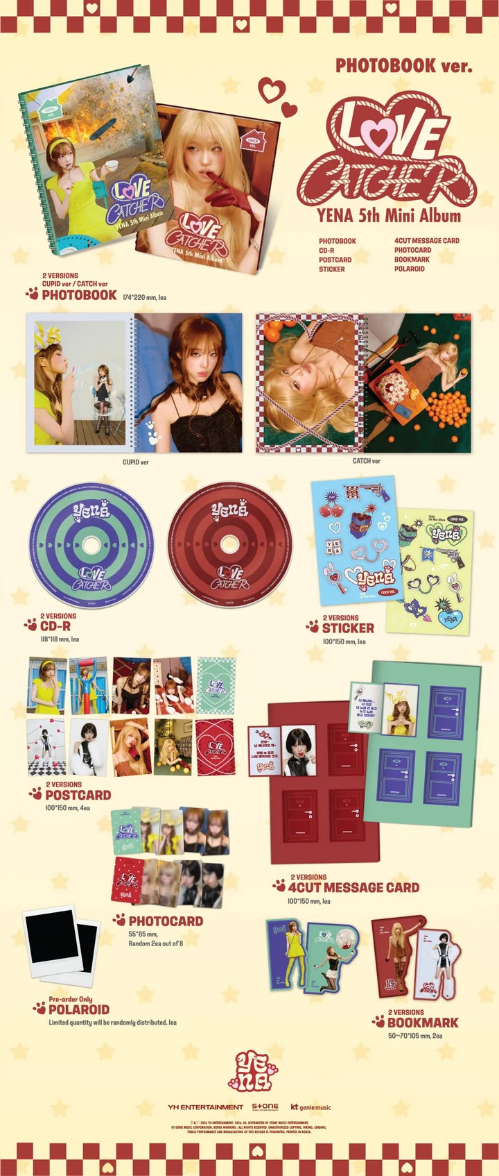 YENA 5th mini album LOVE CATCHER