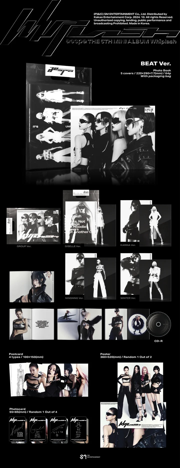 AESPA 5th mini album WHIPLASH [BEAT ver]