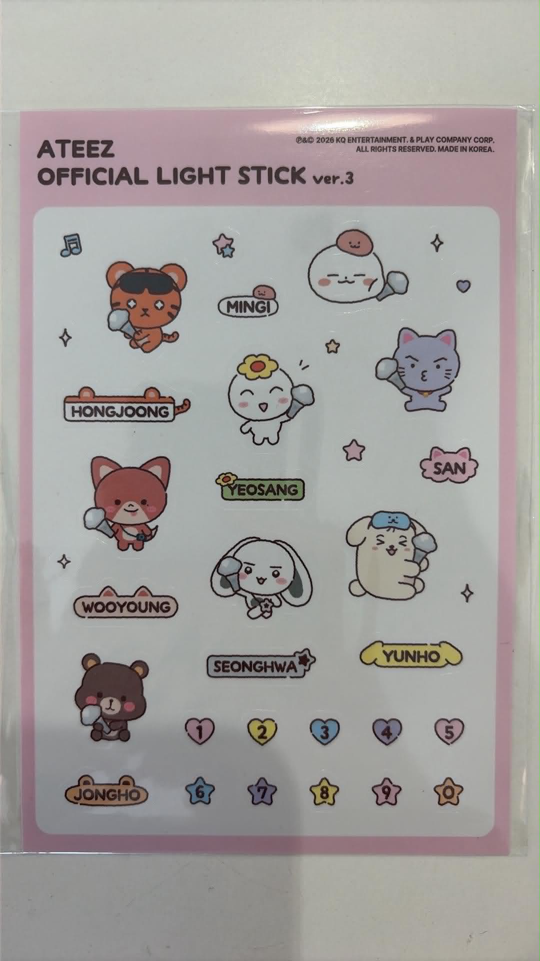 ATEEZ Official Light Stick ver.3 POB ANITEEZ Sticker