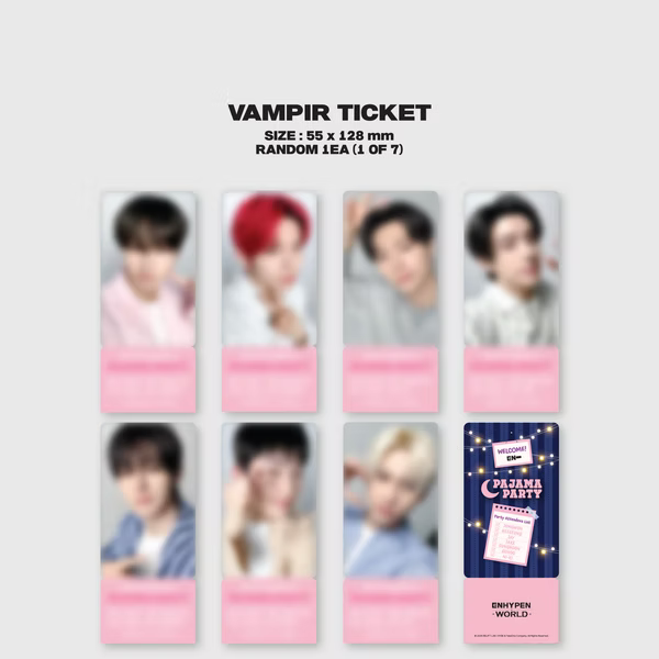 ENHYPEN WORLD COUPON CARD COLLECTION] PAJAMA PARTY [BASIC ver]