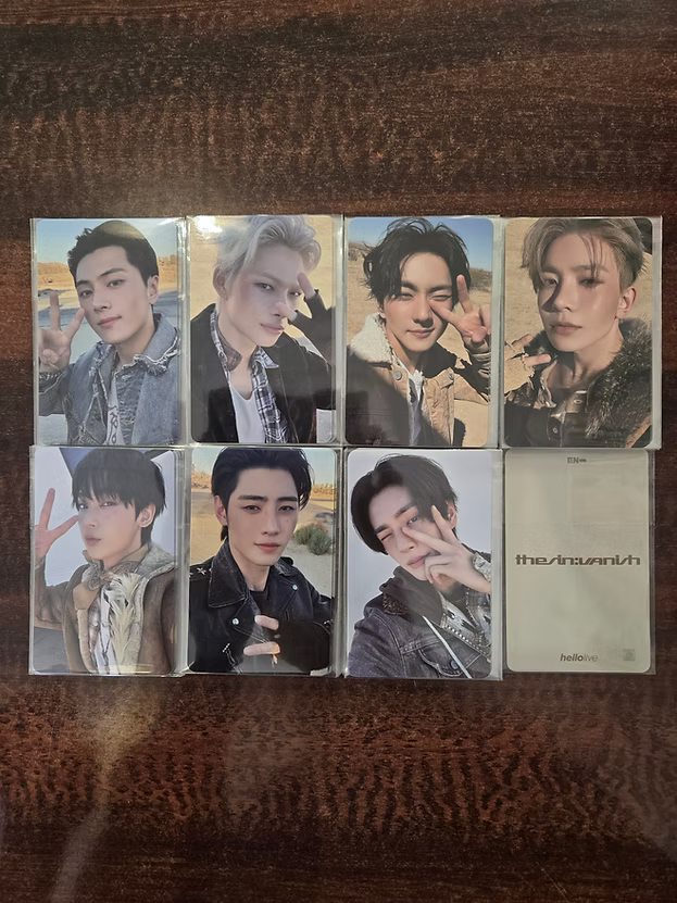 ENHYPEN 7th mini album THE SIN VANISH Hellolive Vedio Call Photocard