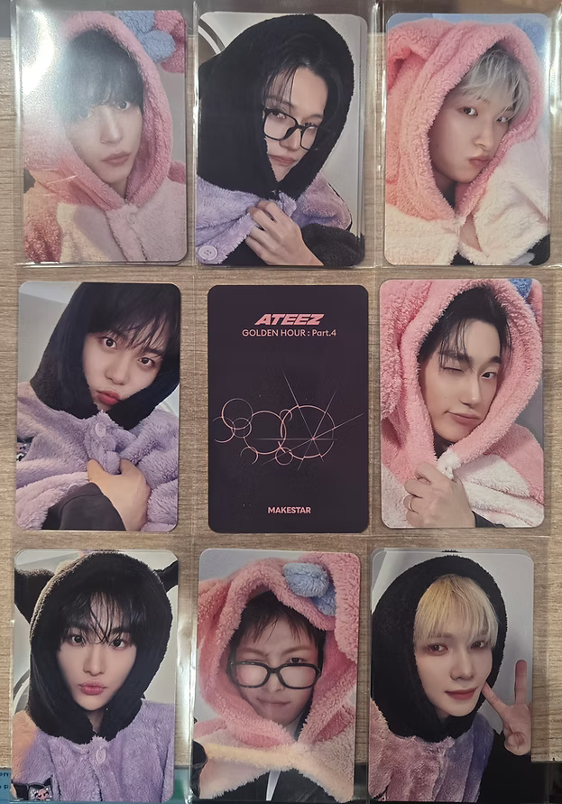 ATEEZ GOLDEN HOUR Part.4 MAKESTAR Fan Sign Event Photocard