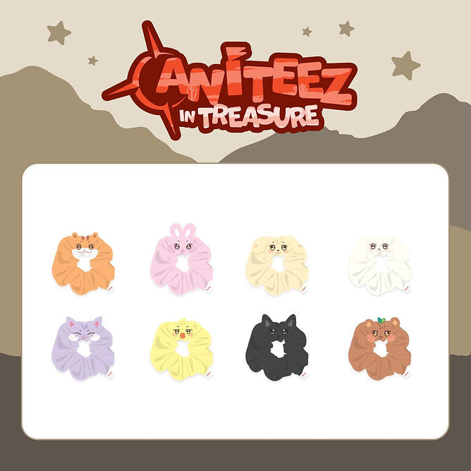 ATEEZ POP-UP Store Official MD ANITEEZ IN TREASUR PLUSH SCRUNCHIE
